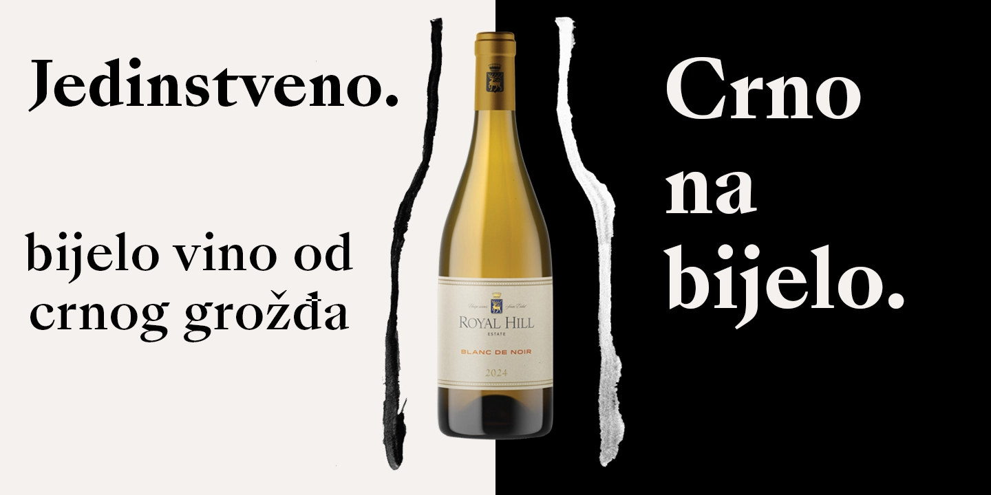 Crno na bijelo — Royal Hill vino od crnog grožđa